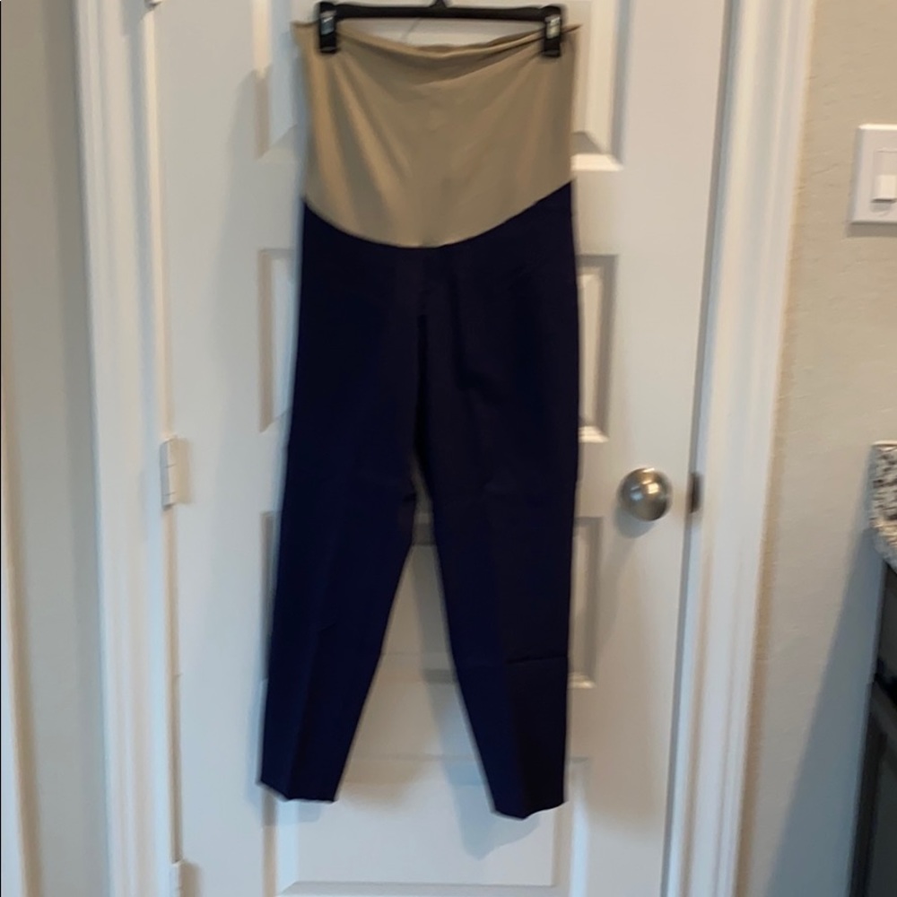 Maternity navy slacks